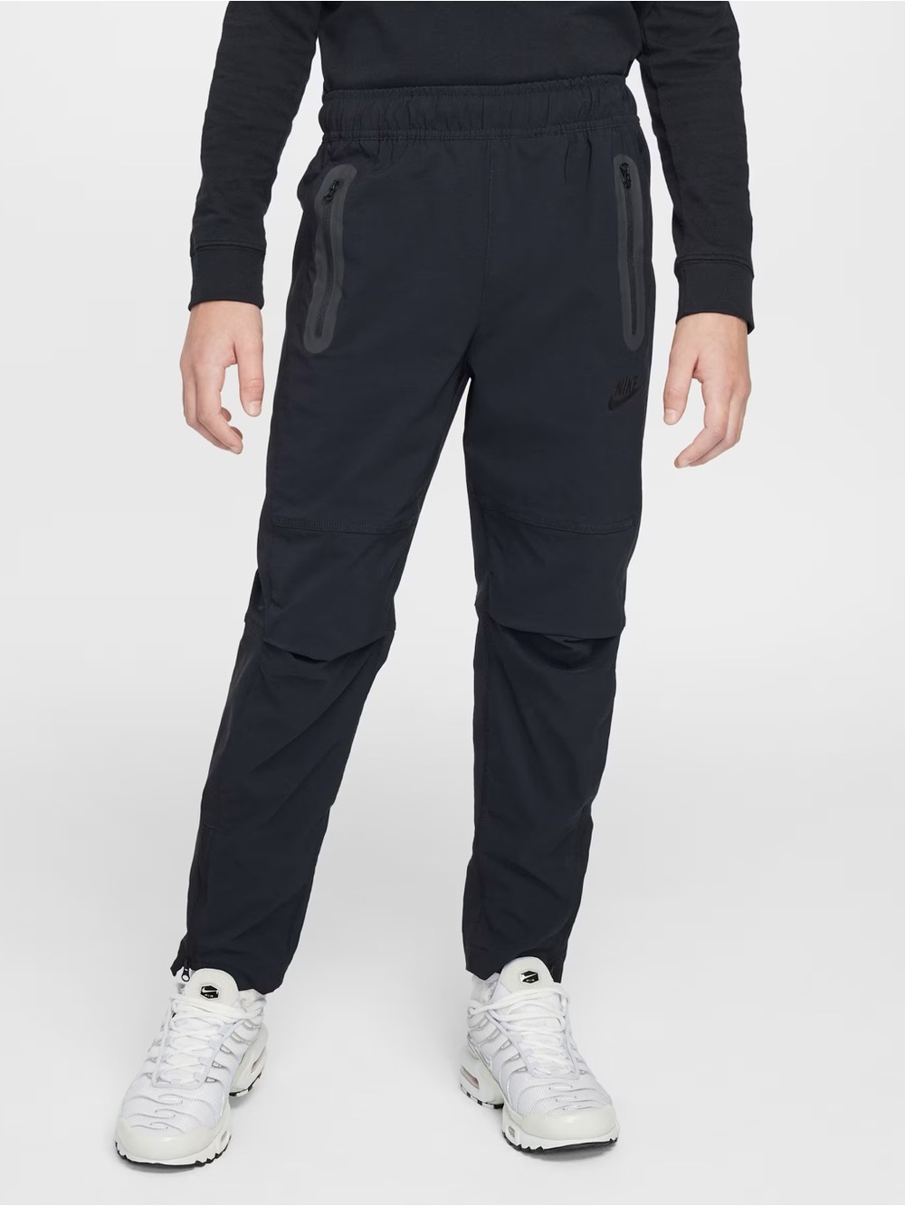 Nike Boys Tech Taper Leg Pants Black Youth HQ8921-010 Sz XL $85